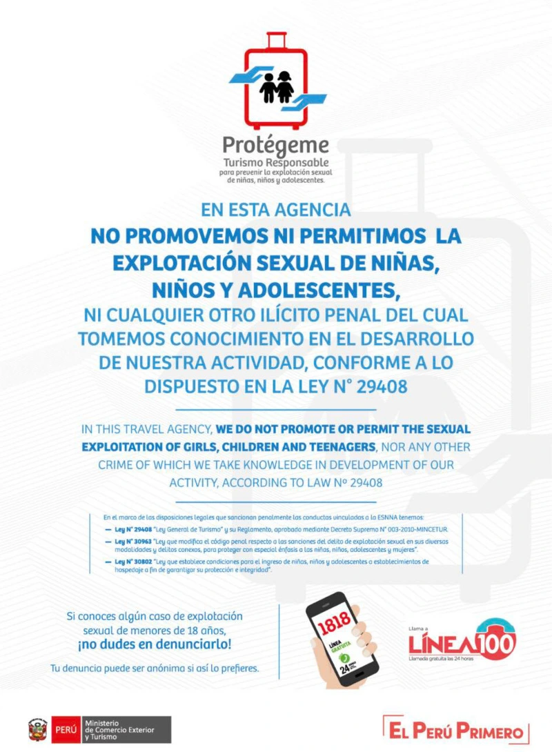 ESNNA Code - Law 29408 Poster Against Child Sexual Exploitation